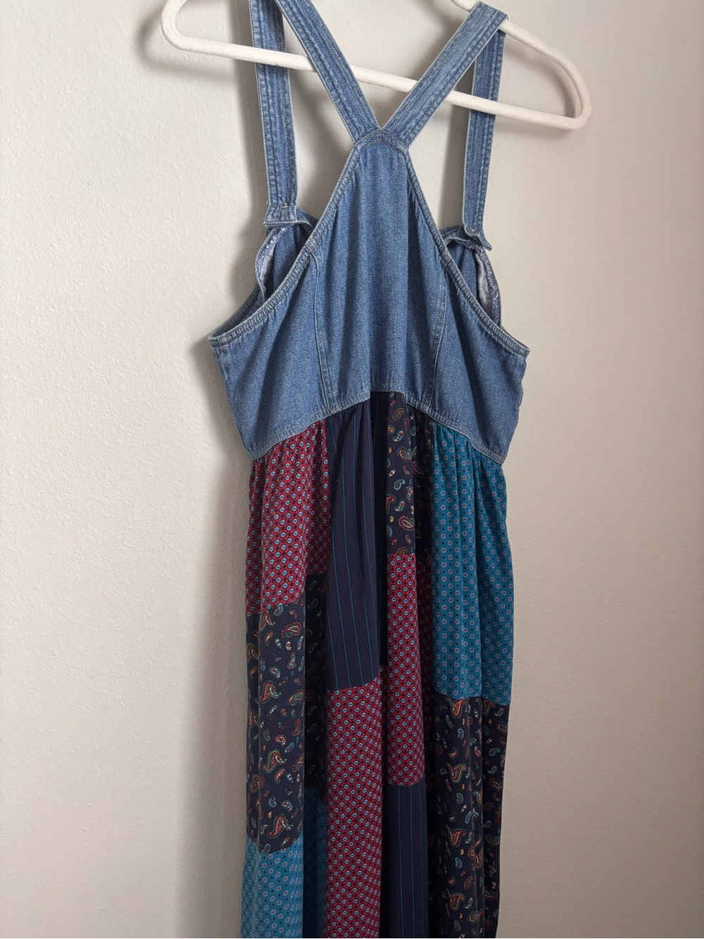 VINTAGE CAROLE LITTLE SPORT PATCHWORK JUMPER - Picture 11 of 11